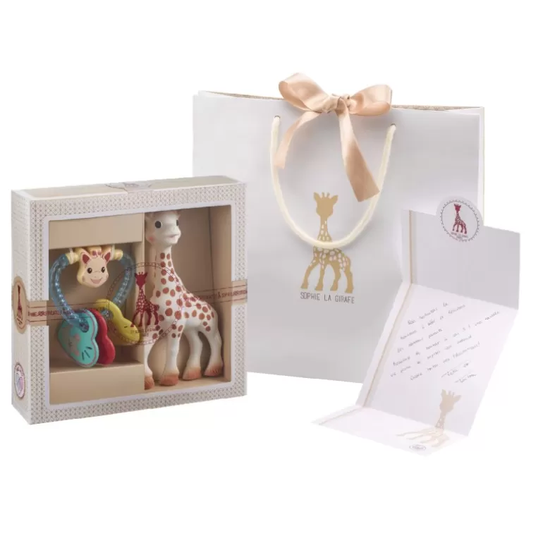 Outlet Sophie la girafe Coffret naissance prêt à offrir + Hochet cœur