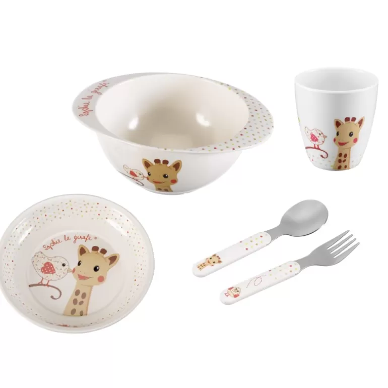 Outlet Sophie la girafe Set repas Oiseau